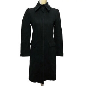 Patrizia Pepe Vintage Black Long Denim Jacket Women S (44)